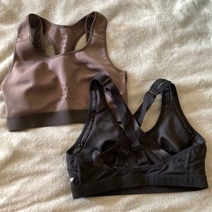 Two high impact fabletics workout sport bra size large